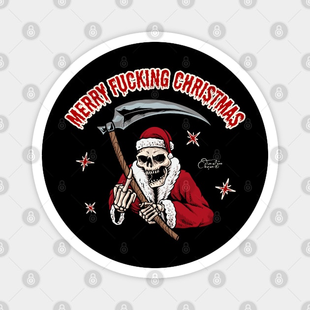 Merry Fucking Christmas Magnet by Timeless Chaos